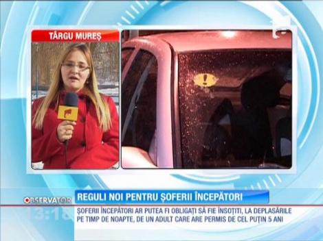 Reguli noi pentru şoferii începători