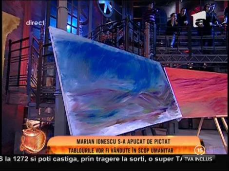 Marian Ionescu s-a apucat de pictat! Tablourile vor fi vândute în scop caritabil!