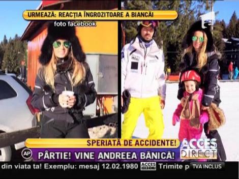 Andreea Bănică, adrenalină pe pârtie