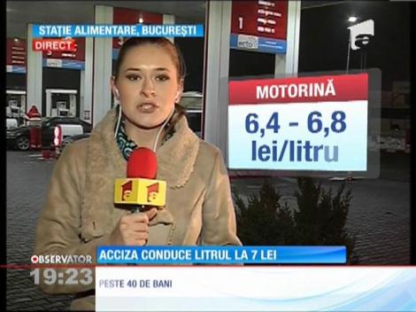 Litrul de benzină premium se va apropia din aprilie de 7 lei