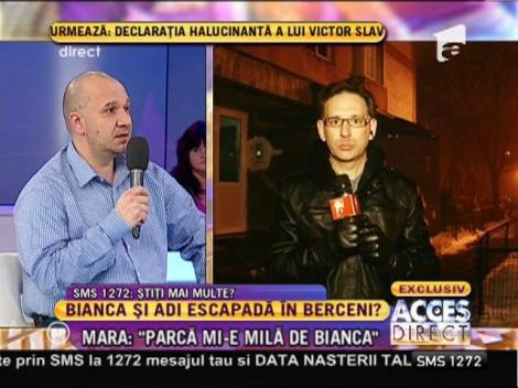 Bianca şi Adi Cristea, întâlnire pe ascuns în Berceni