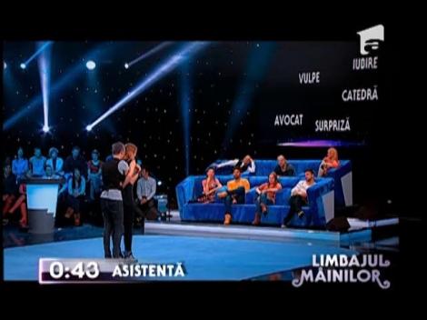 Echipa lui Cătălin Bordea, proba "Limbajul mâinilor"