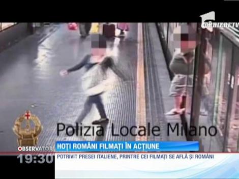 Hoţi de buzunare români prinşi în Milano