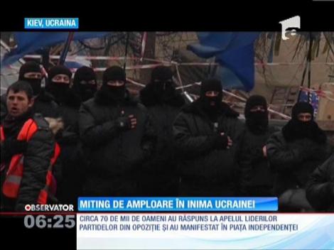 Miting de amploare în inima Ucrainei