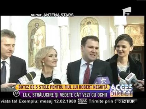 Imagini de la petrecerea de botez a baiatului lui Robert Negoita