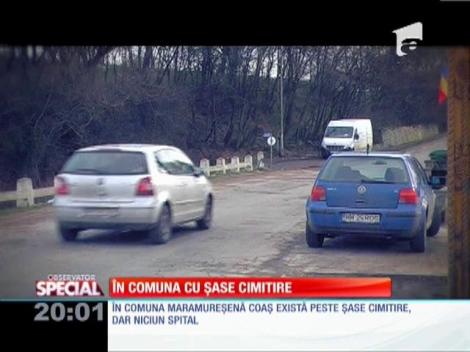 Coaş, comuna cu şase cimitire şi niciun spital
