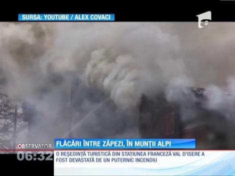 Un incendiu violent a mistuit o reşedinţă pentru turişti din Franţa