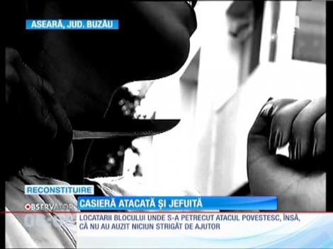 O casieră a fost jefuită în scara unui bloc din Buzău