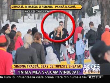 Simona Traşcă, la patinaj!