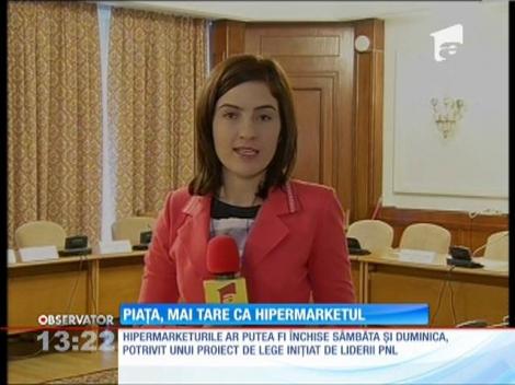 Hipermarketurile ar putea fi închise sâmbăta şi duminica