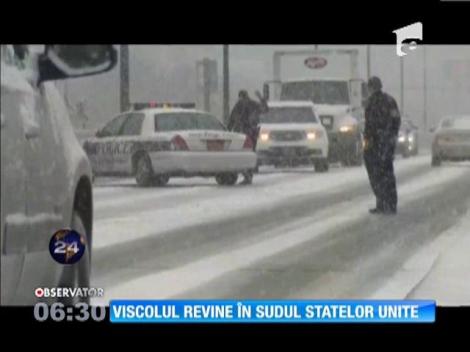 Viscolul revine în sudul Statelor Unite