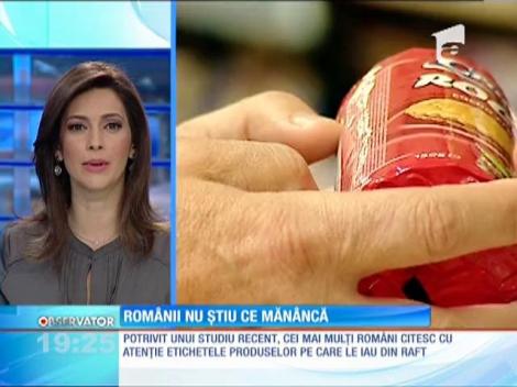 Românii nu ştiu ce mănâncă