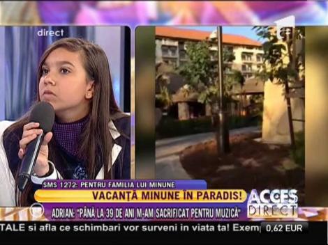 Adrian Minune şi-a dus familia în Dubai!