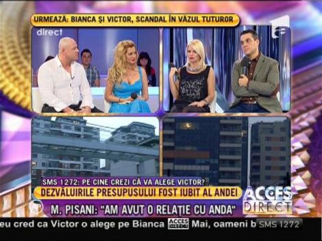 Marco Pisani: "Am dormit în acelaşi pat cu Anda Adam!"