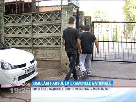 Simulăm haosul la examenele naţionale