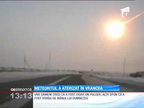 Un meteorit a aterizat în Vrancea