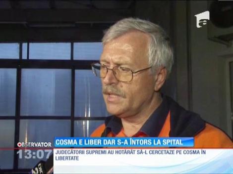 Mircea Cosma e liber, dar internat