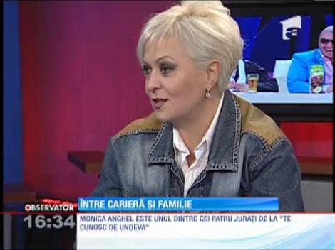 Monica Anghel, între carieră si familie