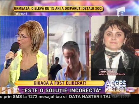 Crina Radu, avocata familiei Ghinescu: "Eliberarea lui Cristian Cioacă este o soluţie incorectă!"