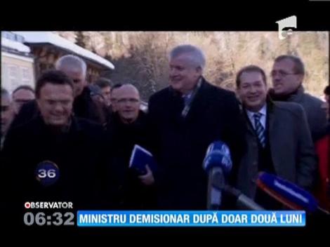 Ministrul german al agriculturii, Hans Peter Friedrich, a demisionat