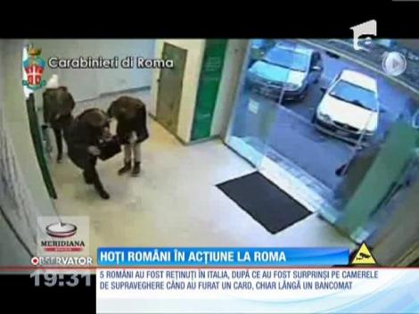 Hoţii români suprinși în acțiune la Roma