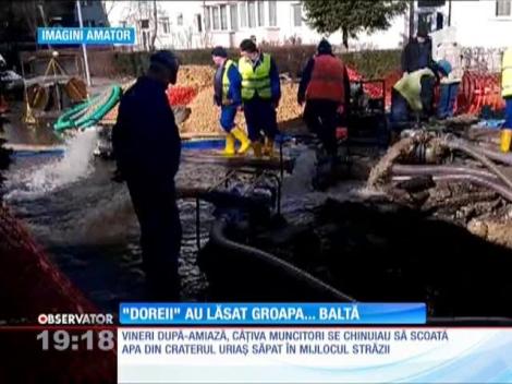 Dorel loveste din nou! A spart o ţeavă de apa care alimenteaza tot oraşul Brașov