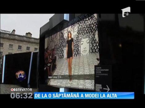 Colecţia Victoriei Beckham, apreciată de critici la Săptămâna Modei