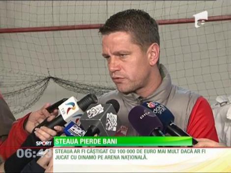 Steaua pierde o suta de mii de euro că joacă în Ghencea