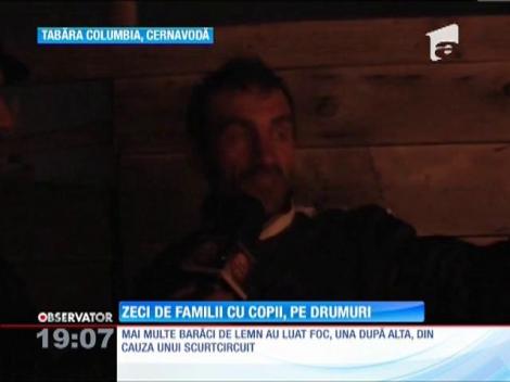Un incediu devastator a lăsat pe drumuri zeci de familii din Cernavodă