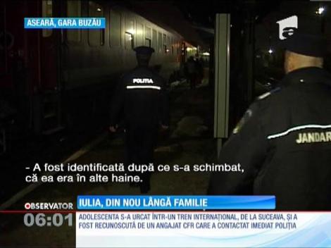 Iulia Ionescu, eleva de 15 ani care a dispărut în urmă cu cinci zile, a fost găsită într-un tren