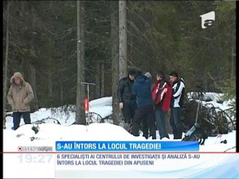 Specialiştii în aviaţie s-au întors la locul tragediei din Munţii Apuseni