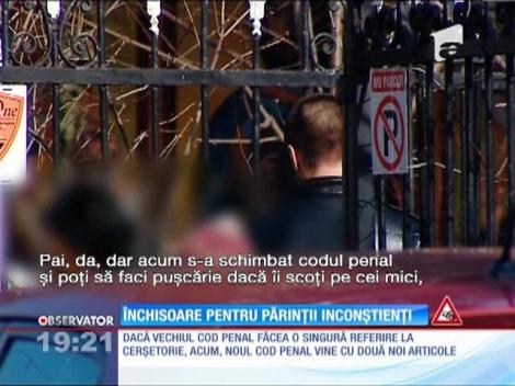 Părinţii care îşi obligă copiii să cerșească ar putea ajunge la închisoare
