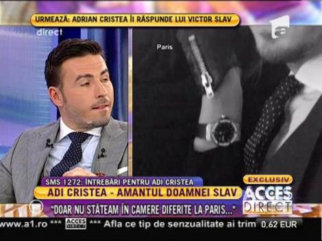Adrian Cristea: "Bianca crede că i-am întins o capcană la Paris"