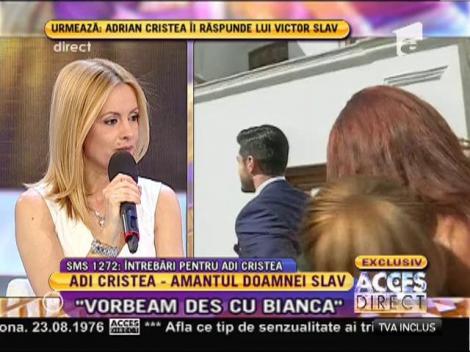 Adrian Cristea: "La nuntă, Bianca îmi făcea semne cu peştişorul primit de la mine"