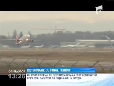 Un avion etiopian a fost deturnat de către copilot