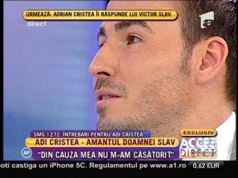 Adrian Cristea: "Din cauza mea nu m-am căsătorit cu Bianca"