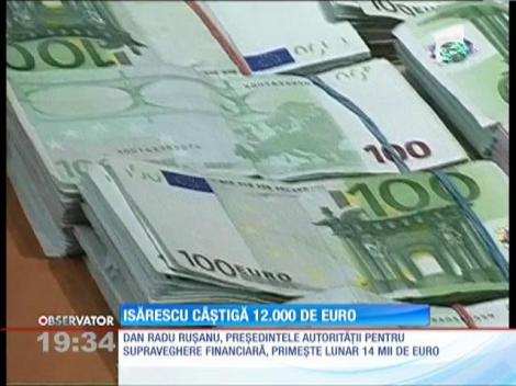 Mugur Isărescu are un salariu de 12 mii de euro pe lună