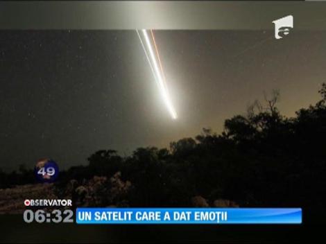 Satelitul ruşilor care a ameninţat Pământul a ars în întregime la intrarea în atmosferă