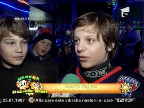 Meci caritabil cu juniorii echipei de hochei Steaua Bucureşti