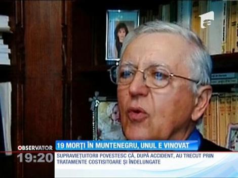 Şoferul, singurul vinovat pentru accidentul din Muntenegru