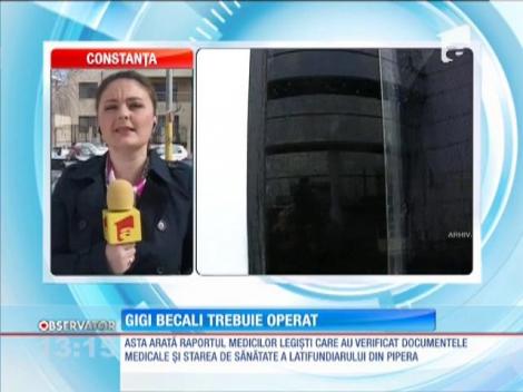 Gigi Becali trebuie operat de urgenţă