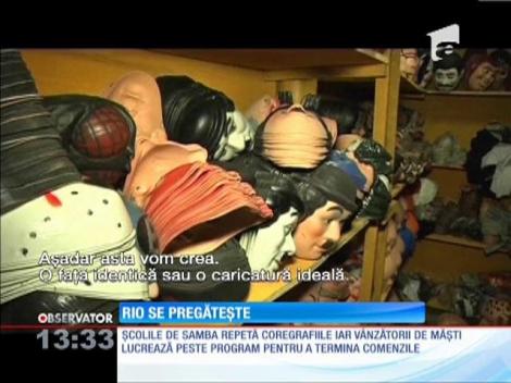 Pregătiri înainte de marele carnaval de la Rio