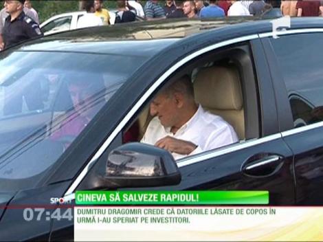 Dumitru Dragomir speră că Rapidul va fi salvat de la faliment