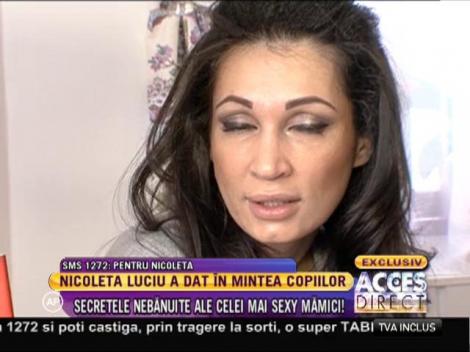 Imagini senzaţionale cu Nicoleta Luciu şi tripleţii minune