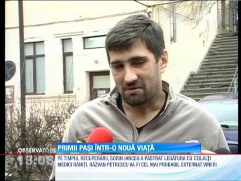 Sorin Ianceu, unul dintre medicii răniţi în urma acccidentului din Munţii Apuseni, face primii paşi spre recuperare