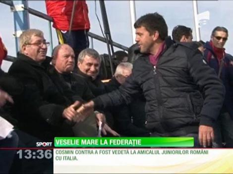 Mircea Sandu şi Anghel Iordănescu, puşi pe glume