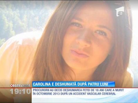 Carolina, eleva moarta după ce s-a prăbuşit la şcoală, a fost deshumată
