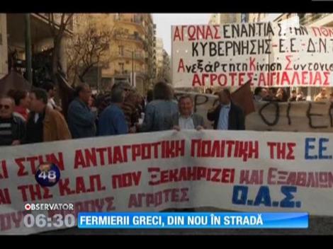 Protestul fermierilor din Grecia
