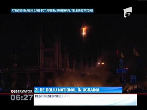 Zi de doliu naţional în Ucraina