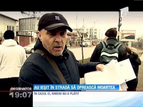 Au ieşit în stradă pentru a opri moartea de pe şosea!